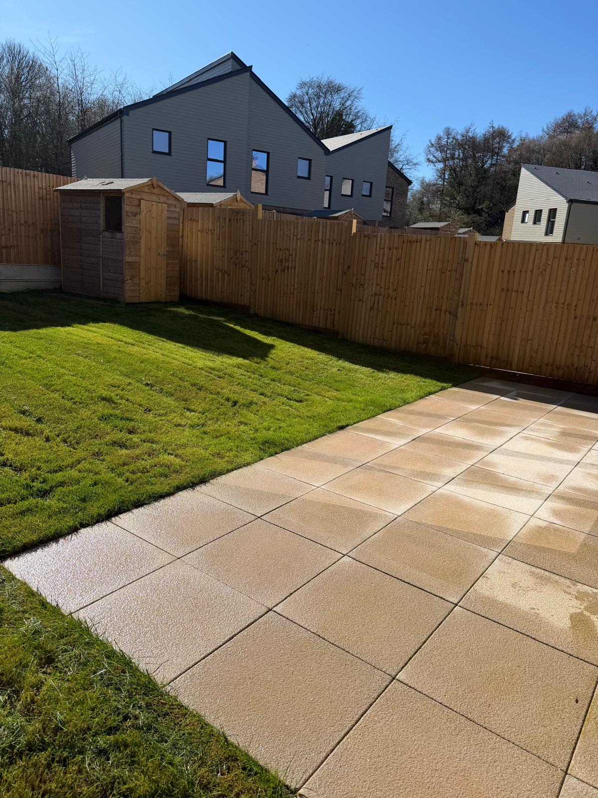 Recent exterior cleaning work
