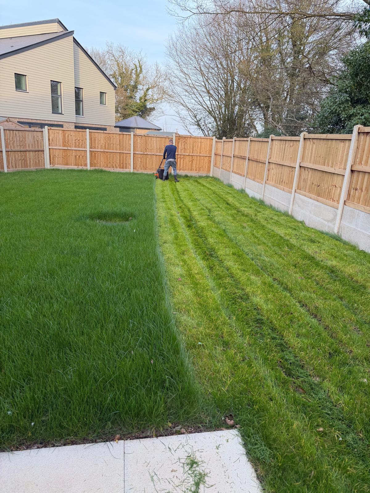 Recent exterior cleaning work