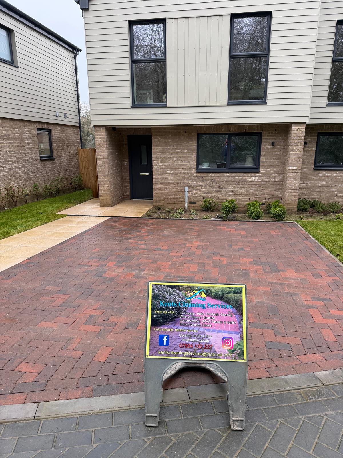 Recent exterior cleaning work